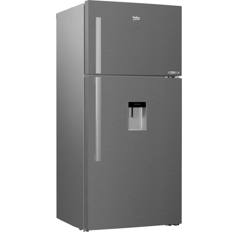beko-fridge-dispenser-600l-inox-rdne600k20dx 1 ثلاجة بيكو 600 لتر 22 قدم إينوكس بالحنفية انفرتر موديل RDNE600K20DX سعة 555 لتر