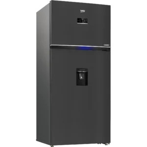 ثلاجة بيكو 24 قدم إستانليس غامق بالحنفية موديل REDNE650E60ZXR سعة 650 لتر