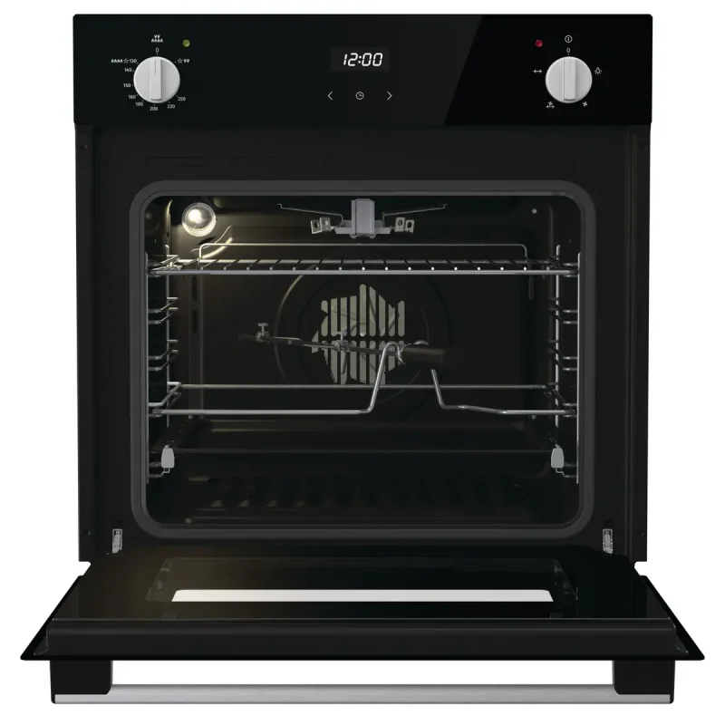 فرن-جورينجي-غاز-اسود-ديجيتال-BOGX6632E05BG (2) فرن بيلت ان غاز جورينجي أسود 60 سم موديل BOGX6632E05BG مع شاشة ديجيتال وشواية غاز ومروحة