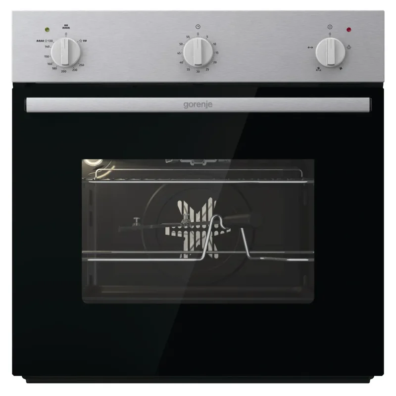 فرن بيلت ان غاز جورينجي 60 سم موديل BOG6622E00X مع شواية غاز ومروحة توزيع وسيخ دوار