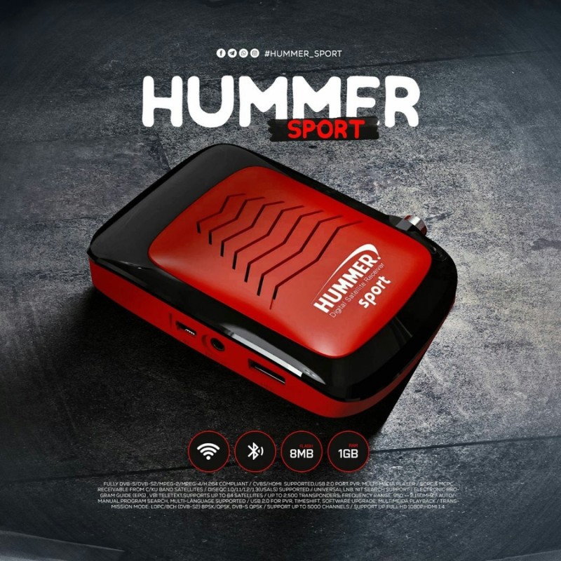 Starnet satellite receiver only broadcasts Starnet SPORT channel.