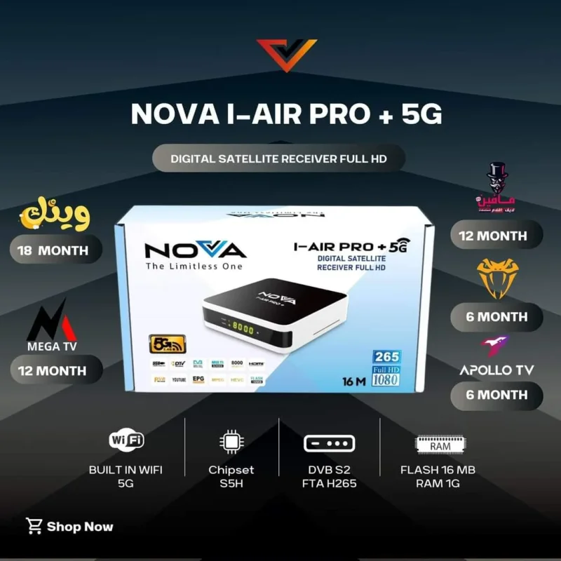 NOVA I Air Pro 5G Satellite Receiver