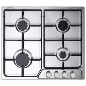 مسطح غاز إلبا بيلت ان عرض 60 سم ستانلس ستيل موديل ENF60-444XD 4 شعلة بحوامل اينامل