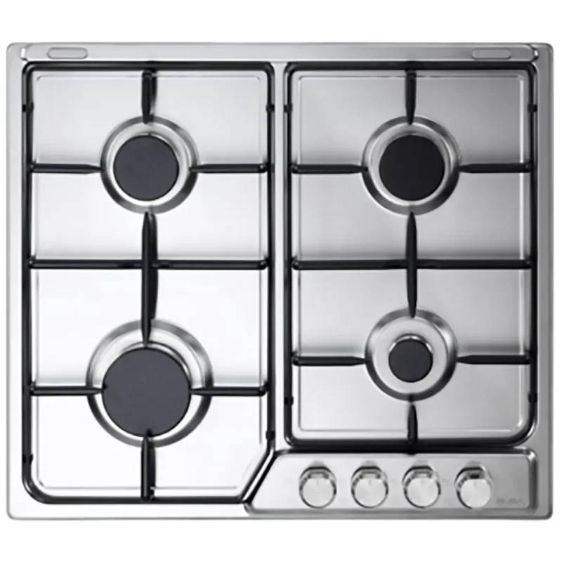 مسطح غاز إلبا بيلت ان عرض 60 سم ستانلس ستيل موديل ENF60-444XD 4 شعلة بحوامل اينامل