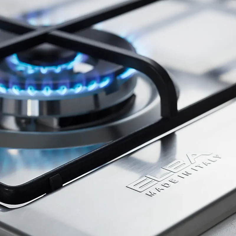elba-gas-hob-75cm-matt-enameled-elio75-545l (6) copy مسطح غاز إلبا بيلت ان عرض 75 سم ستانلس ستيل 5 شعلة بحوامل اينامل مط موديل ELIO 75-545 L