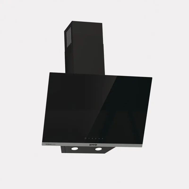 شفاط مطبخ جورينجي عرض 60 سم لون أسود موديل WHI644EB تصميم هرمي للمطابخ العصرية