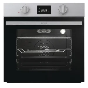 فرن Gorenje BOG63201XK غاز 60 سم ستانلس ستيل شاشة ديجيتال ومروحة 71 لتر