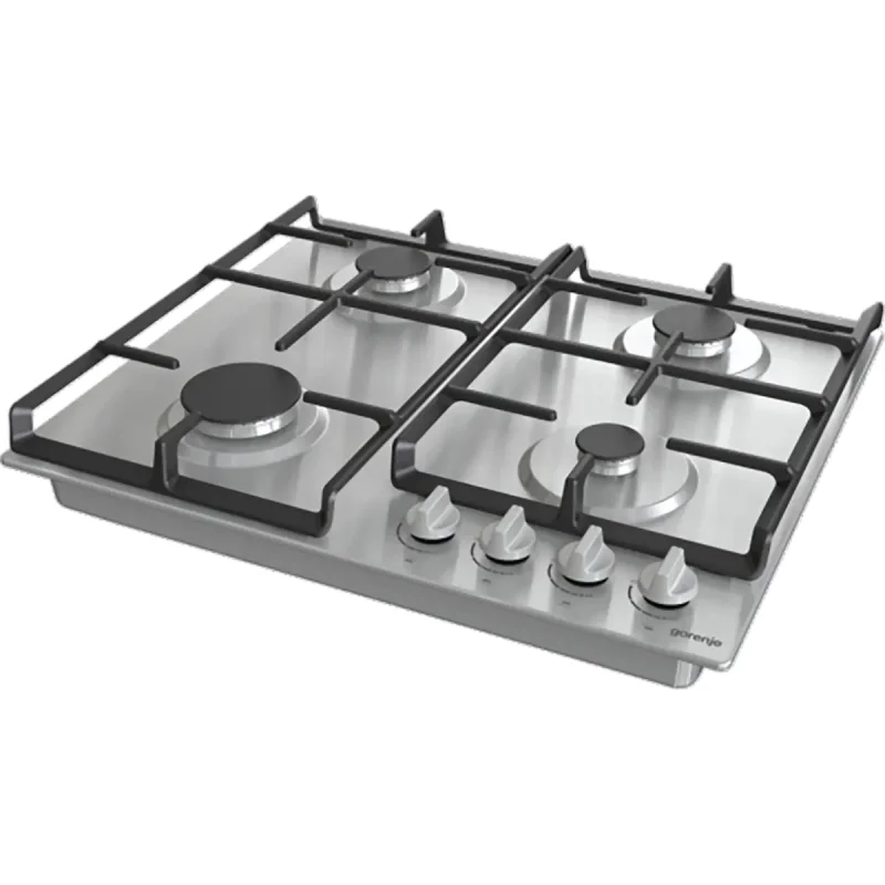 مسطح غاز بلت ان جورينجي 60 سم ستانلس حوامل زهر موديل G641EX (3) copy مسطح Gorenje G641EX غاز 60 سم ستانلس ستيل 4 شعلات مع حوامل زهر ومفاتيح تحكم أمامية