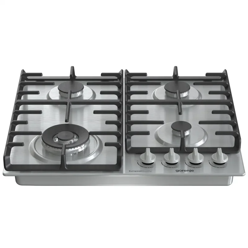 مسطح غاز جورينجي 60 سم ستانلس بشعلة ووك موديل GW642X (3) copy مسطح Gorenje GW642X غاز 60 سم ستانلس ستيل 4 شعلات منهم شعلة ثلاثية وحوامل زهر